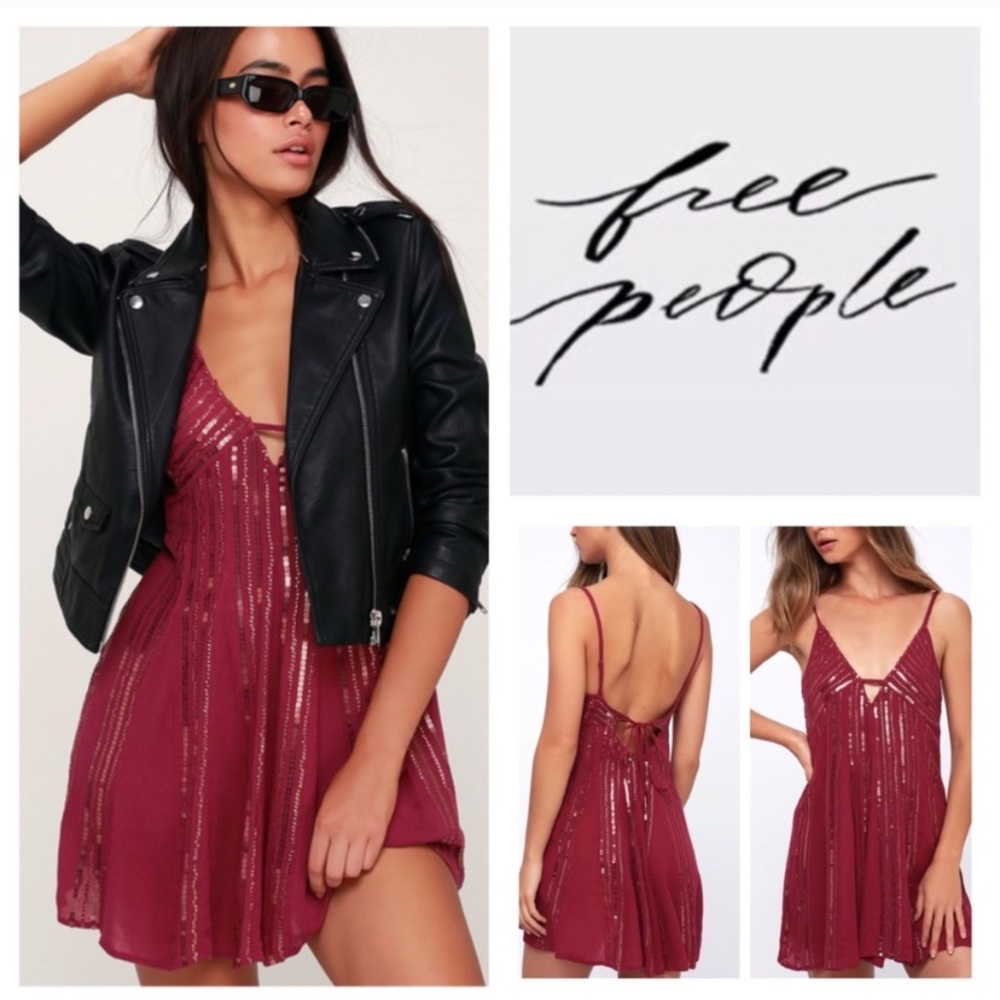 Free People intimately Here She Is Sequin dress